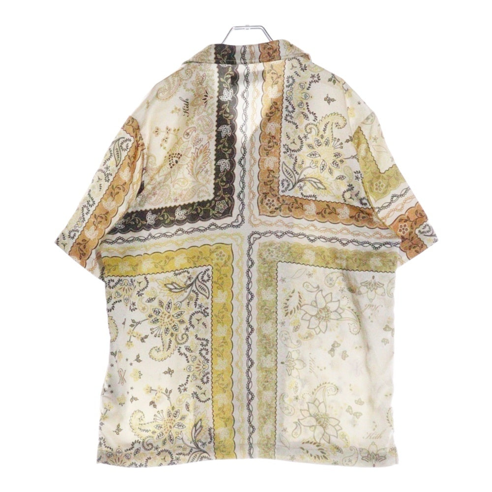 KITH(キス) 25SS Panelled Bandana Thompson Camp Collar Shirt パネルバンダナ トンプソン キャンプカラー 半袖シャツ マルチ 25-051-060-0040