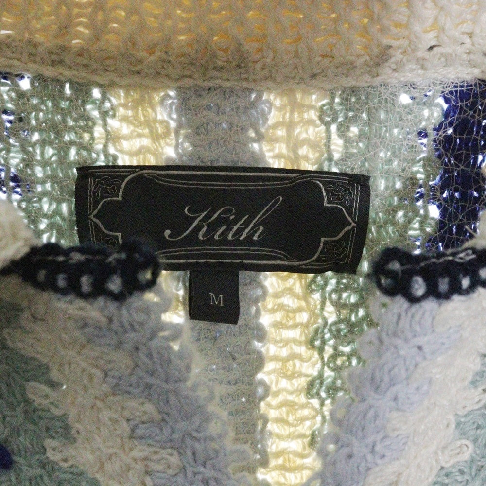 KITH(キス) 25SS Keyon Crochet Pullover キーオン クロッシェ プルオーバー半袖シャツ マルチ 25-071-060-0010