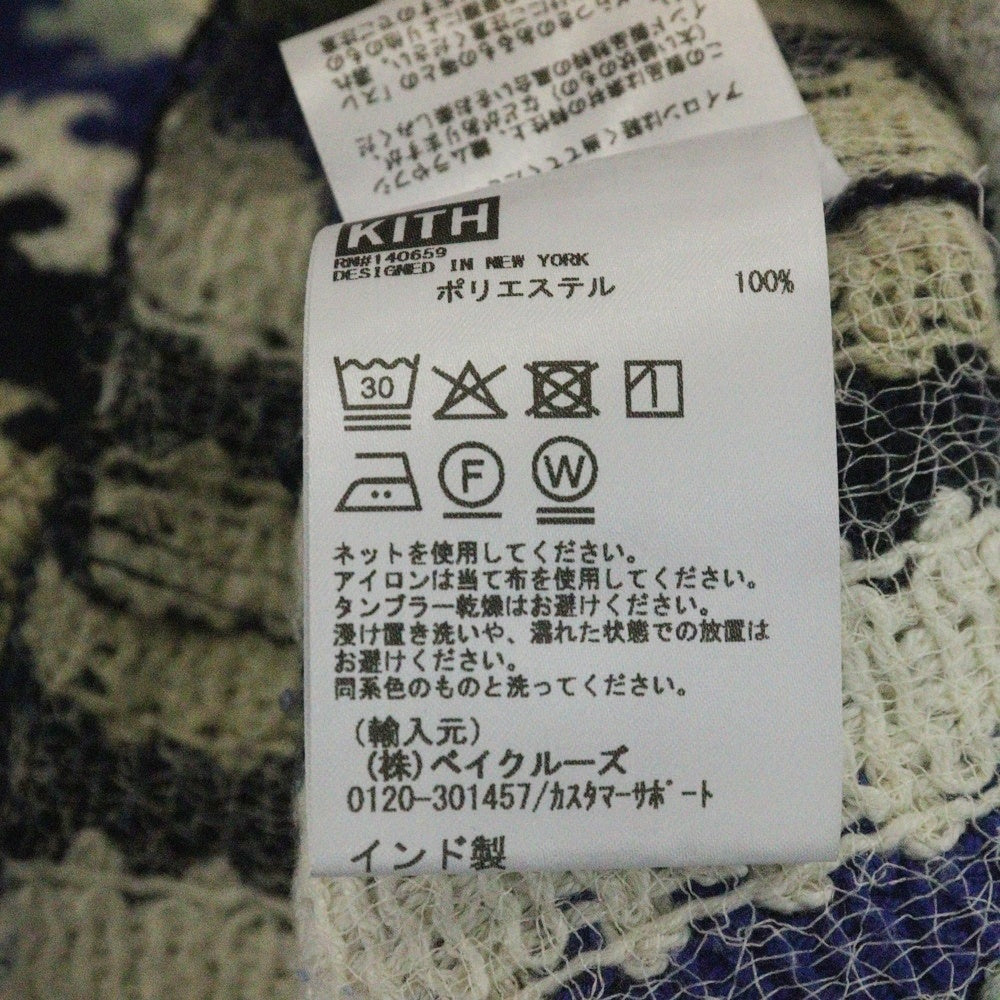 KITH(キス) 25SS Keyon Crochet Pullover キーオン クロッシェ プルオーバー半袖シャツ マルチ 25-071-060-0010