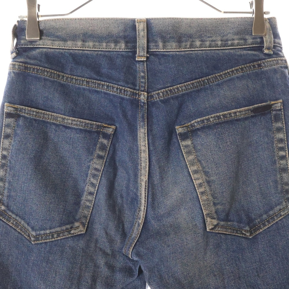 SAINT LAURENT PARIS(サンローランパリ) 18AW ウォッシュ加工 ローウエスト スキニーデニムパンツ インディゴ 527389