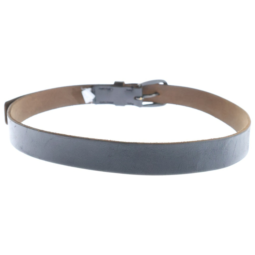Yohji Yamamoto POUR HOMME(ヨウジヤマモト プールオム) 25MM HORWEEN OILED LEATHER BELT ホーウィン社製オイルドレザーベルト メタルバックルレザーベルト HJ-F02-767 ブラック