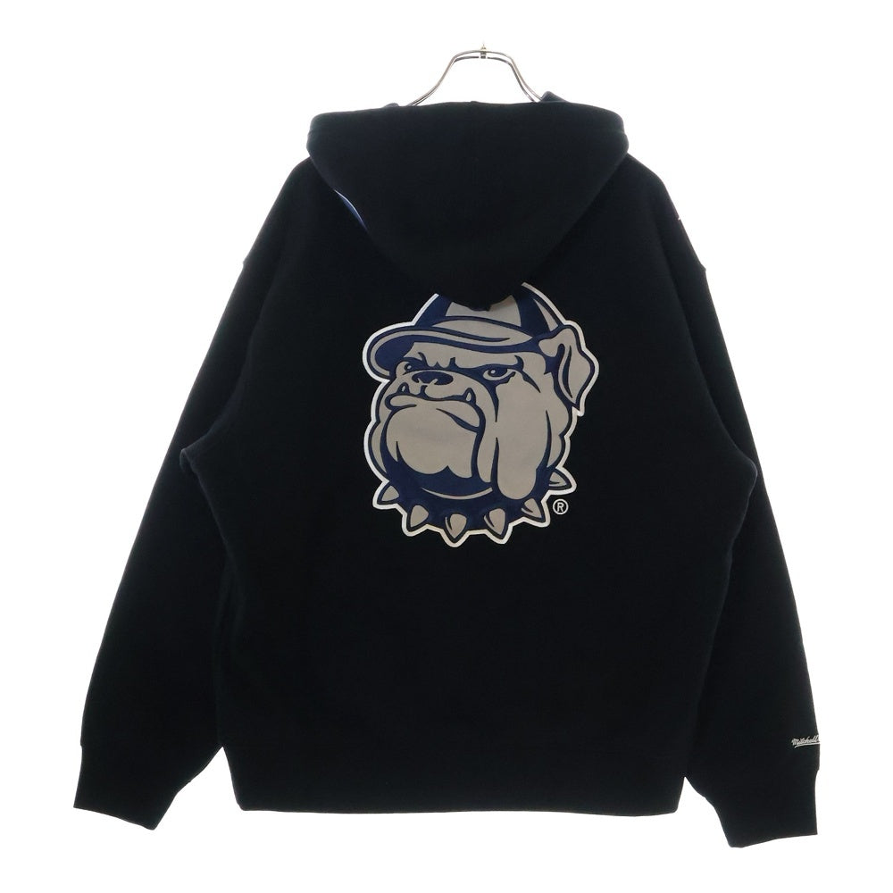 SUPREME(シュプリーム) 24AW ×Mitchell&Ness NCAA Hooded Sweatshirt ミッチェルアンドネス プルオーバースウェットパーカー フーディー ブラック