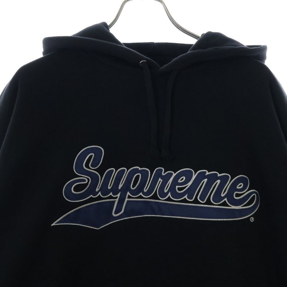 SUPREME(シュプリーム) 24AW ×Mitchell&Ness NCAA Hooded Sweatshirt ミッチェルアンドネス プルオーバースウェットパーカー フーディー ブラック