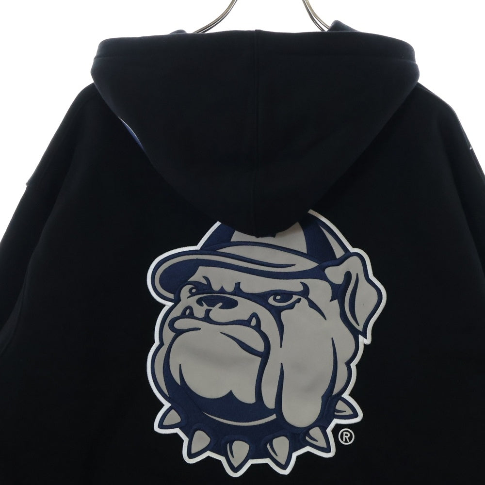 SUPREME(シュプリーム) 24AW ×Mitchell&Ness NCAA Hooded Sweatshirt ミッチェルアンドネス プルオーバースウェットパーカー フーディー ブラック