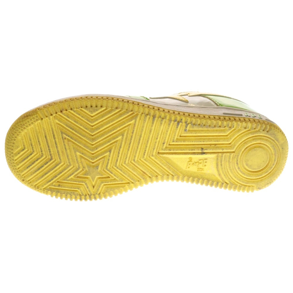 BAPE BY A BATHING APE(ベイプ ア ベイシング エイプ) 【観賞用 2008年製】 BAPE STA ベイプスタ レザーパッチ ローカットスニーカー US6.5/24.5cm 2008FS-001