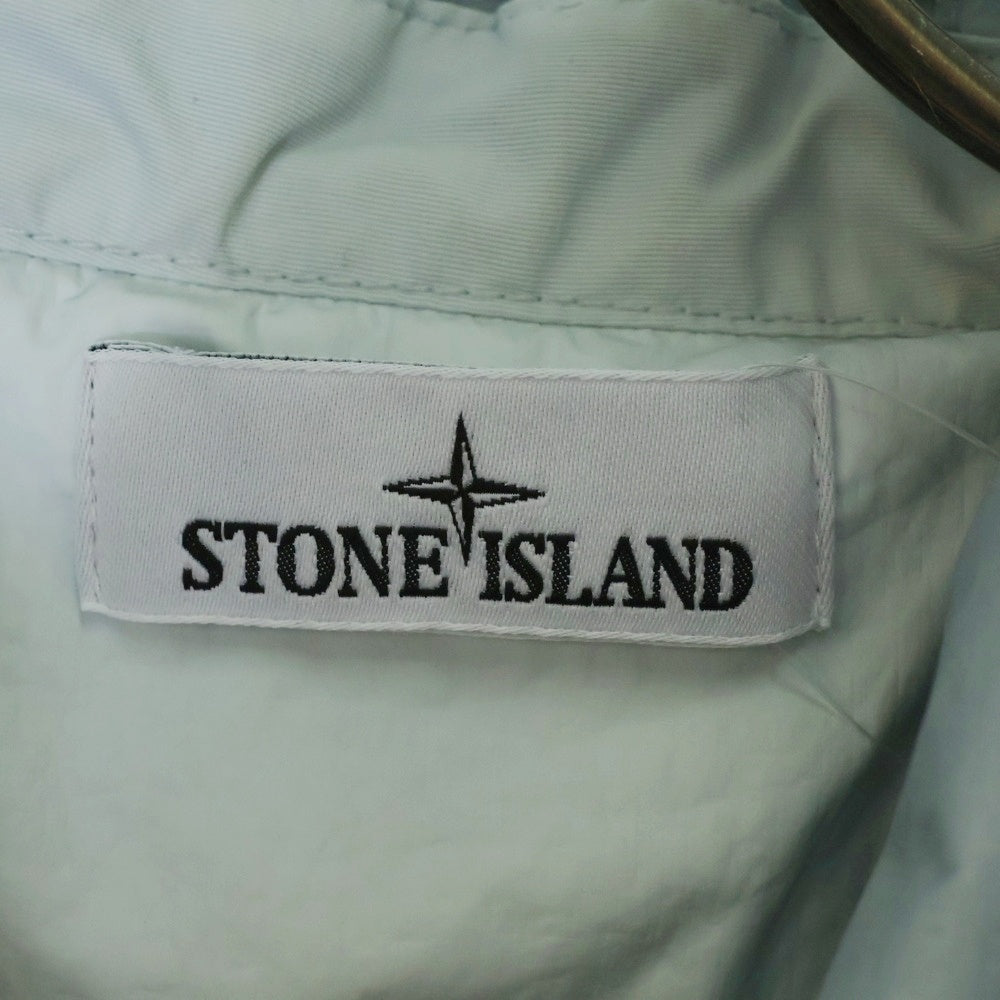 STONE ISLAND(ストーンアイランド) MEMBRANA 3L TC ロゴワッペン ジップアップナイロンジャケット ブルゾン ブルー K1S154100093S0A21