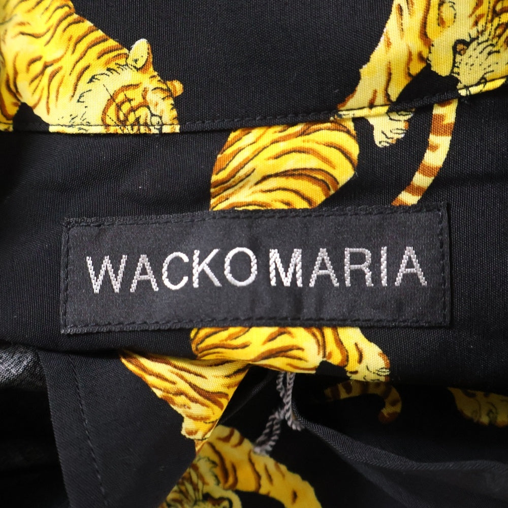 WACKO MARIA(ワコマリア) 25SS HAWAIIAN SHIRT S/S タイガープリント ハワイアンシャツ 半袖シャツ ブラック 25SS-WMS-HI08