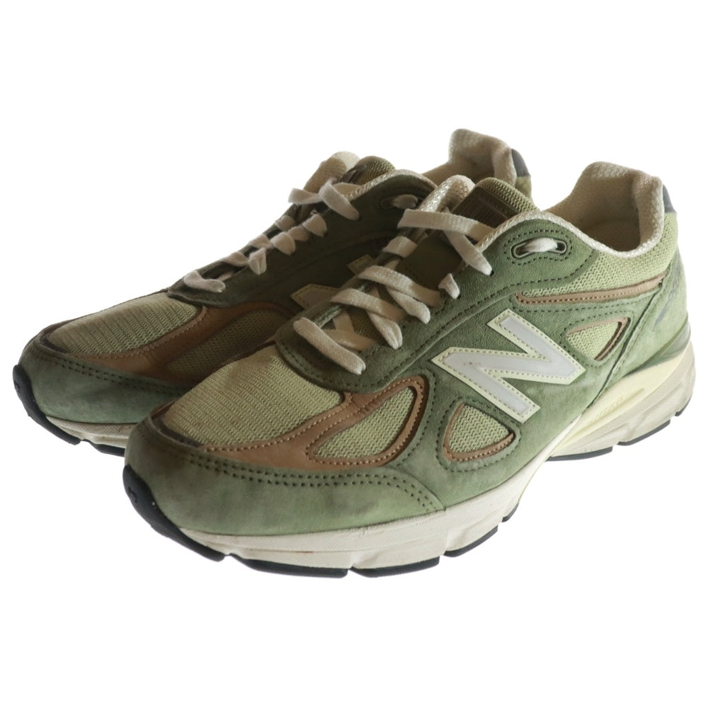 New Balance(ニューバランス) 990V4 オリーブ メッシュローカットスニーカー グリーン US10.5/28.5cm U990GT4