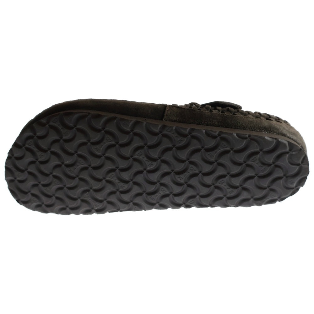 BIRKENSTOCK(ビルケンシュトック) ×KITH London Braided Shearling キス レイディド ロンドン シアリング スウェードローカットシューズ ブラウン