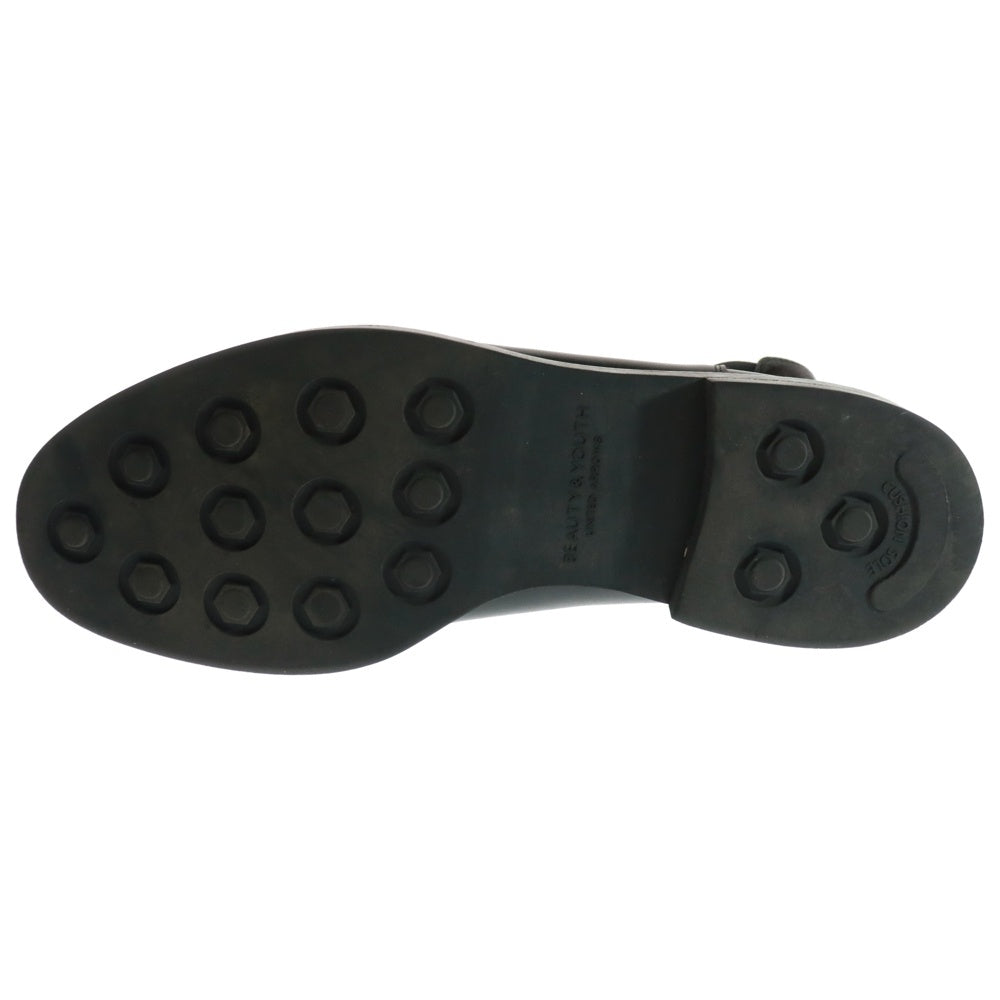 BEAUTY&YOUTH UNITED ARROWS(ビューティーアンドユースユナイテッドアローズ) フレンチ チェルシーブーツ レザーハイカットシューズ ブラック 201102