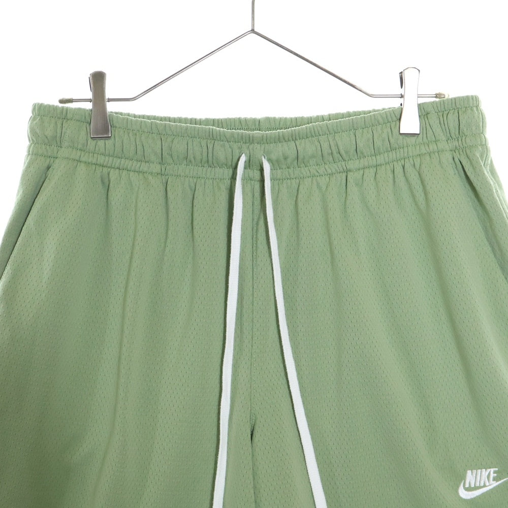 NIKE(ナイキ) AS M NK CLUB MESH FLOW SHORT ロゴ刺繍 メッシュハーフパンツ ショーツ グリーン DX0736-386