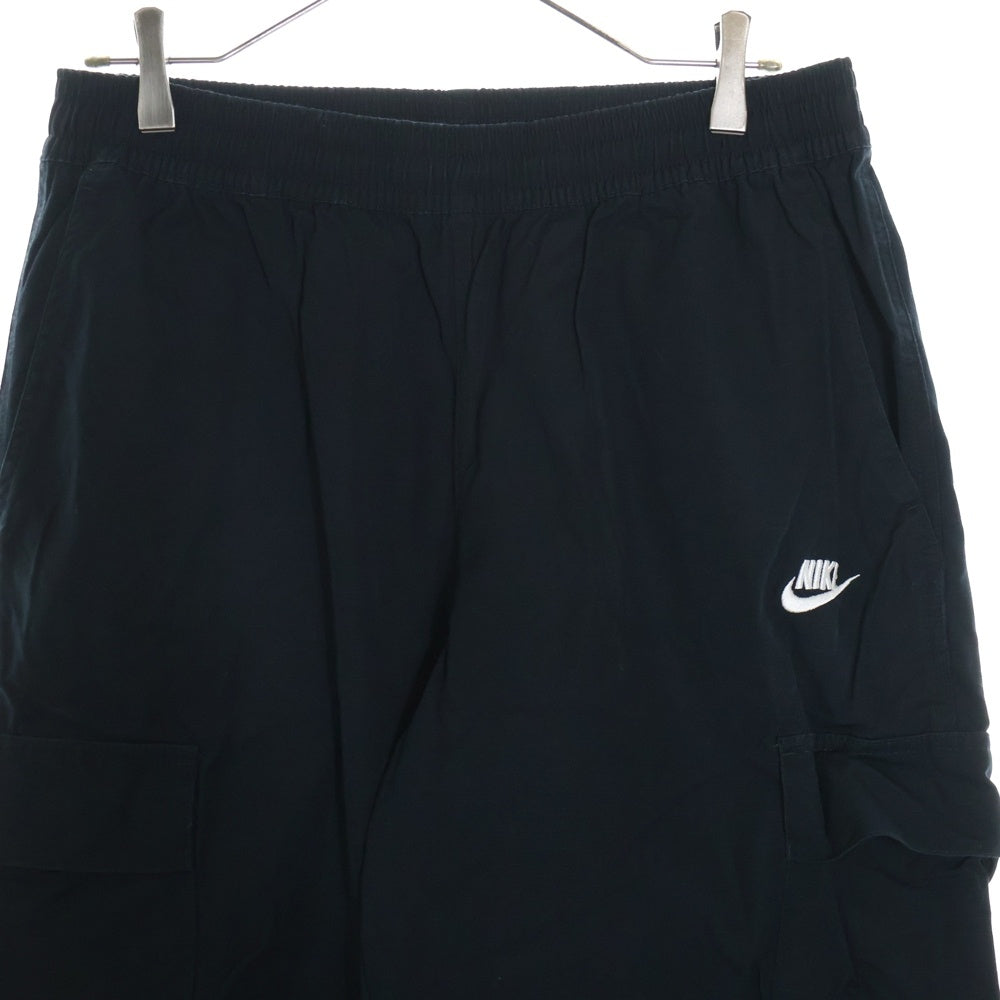 NIKE(ナイキ) AS M NK CLUB CARGO WVN PANT ロゴ刺繍カーゴパンツ ブラック DX0614-010