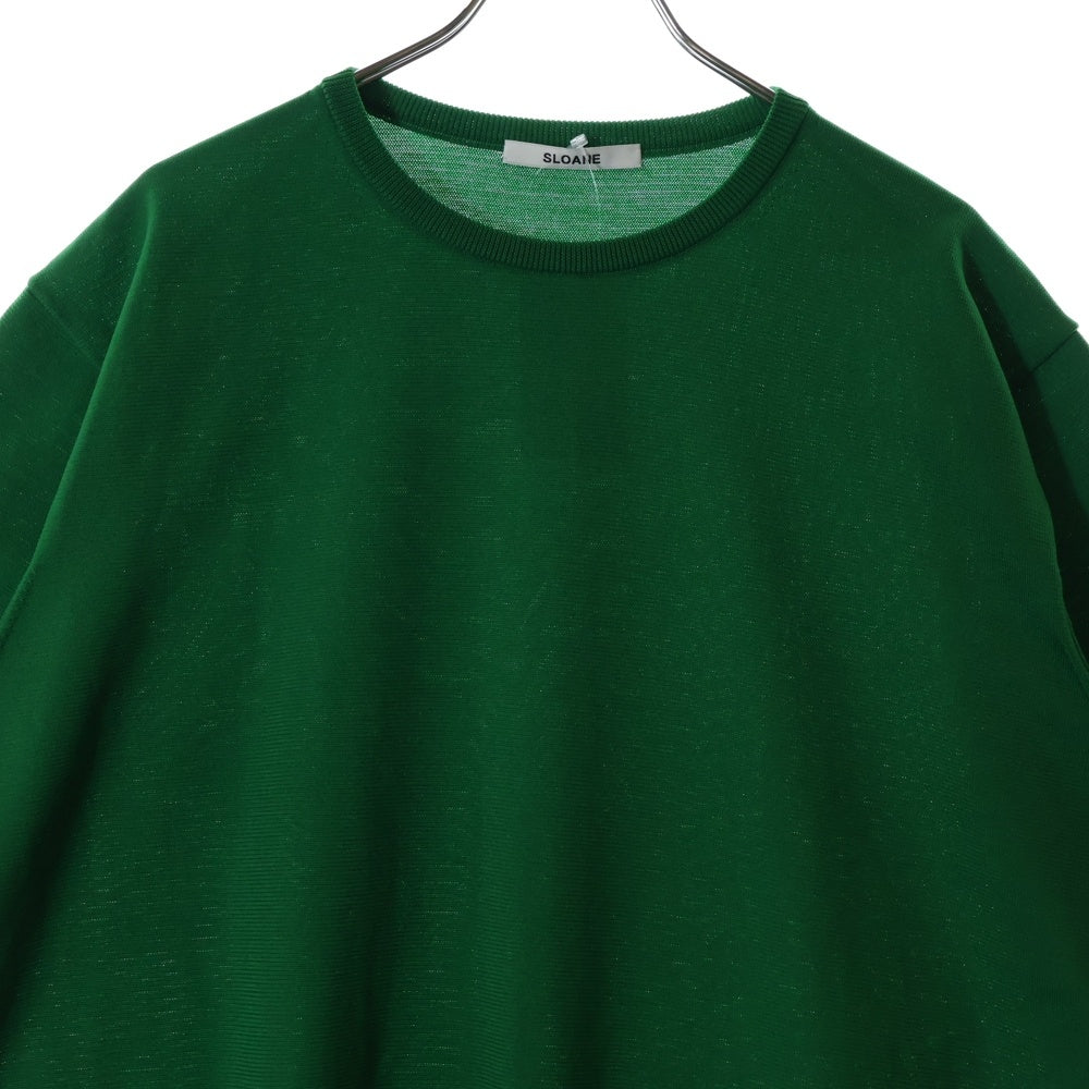 SLOANE(スローン) 半袖ニットTシャツ グリーン レディース SL6S-321