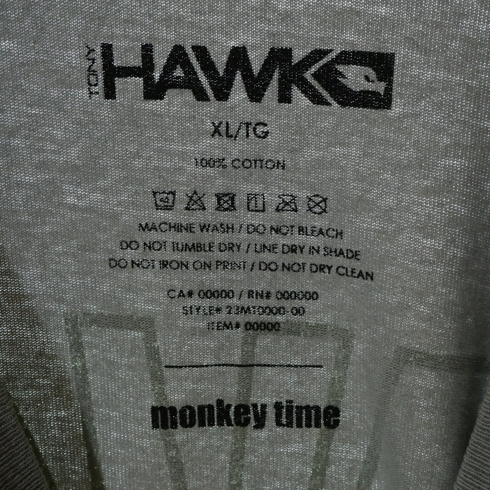 monkey time(モンキータイム) TONY HAWK T-SHIRT トニーホーク 半袖Tシャツ グレー 8317-499-1586