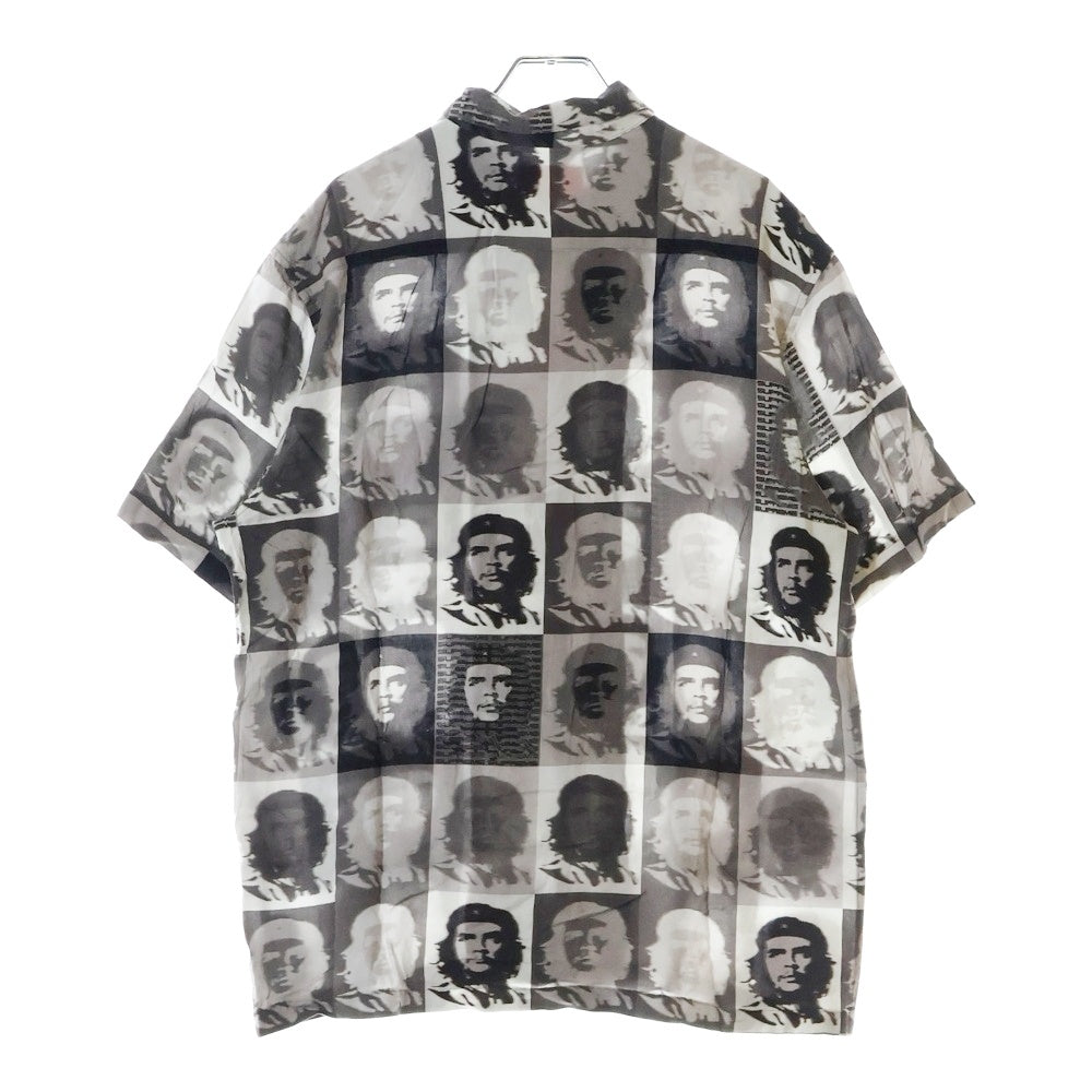 SUPREME(シュプリーム) 20SS Che Rayon S/S Shirt チェ・ゲバラ総柄 レーヨン半袖シャツ オープンカラーシャツ ブラック