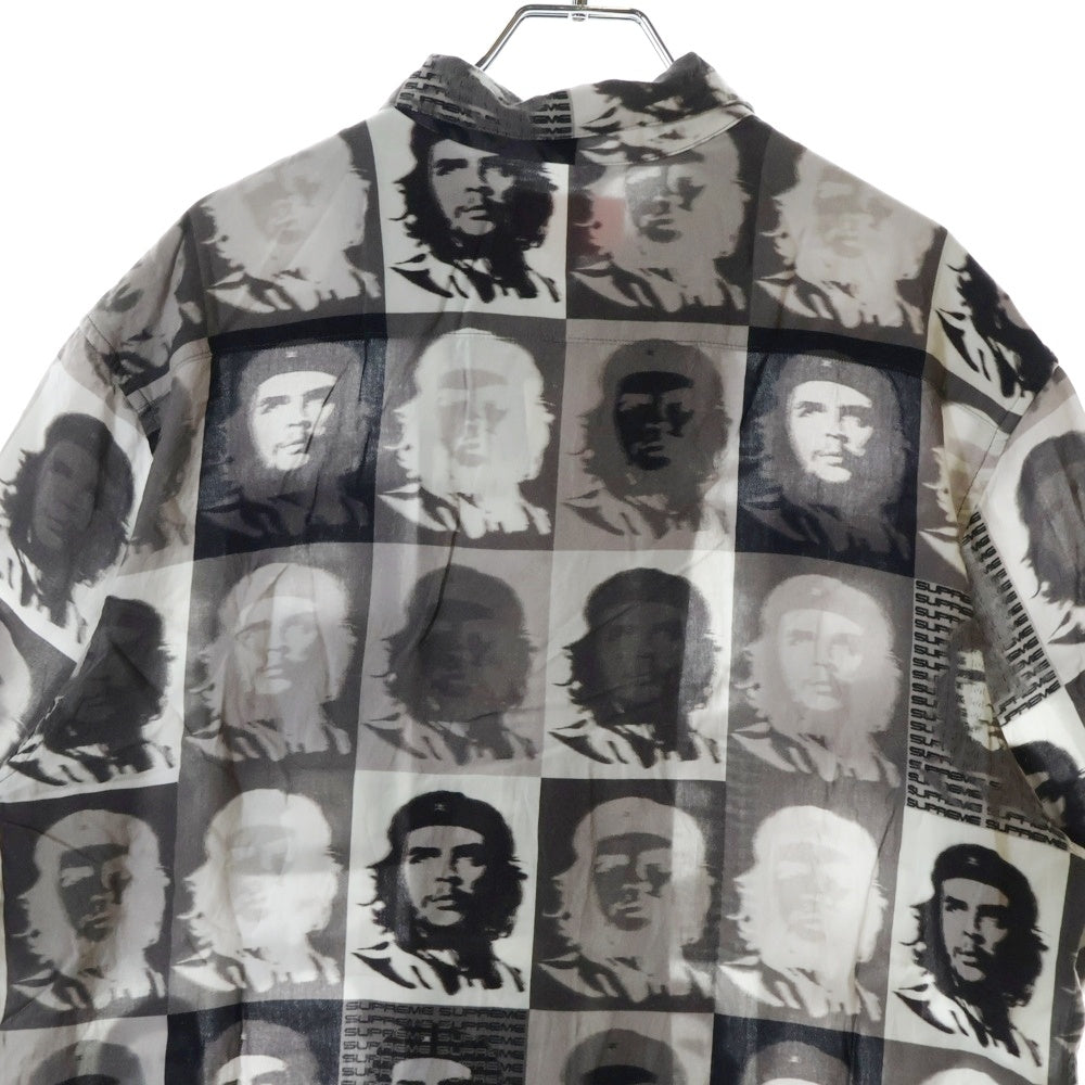 SUPREME(シュプリーム) 20SS Che Rayon S/S Shirt チェ・ゲバラ総柄 レーヨン半袖シャツ オープンカラーシャツ ブラック