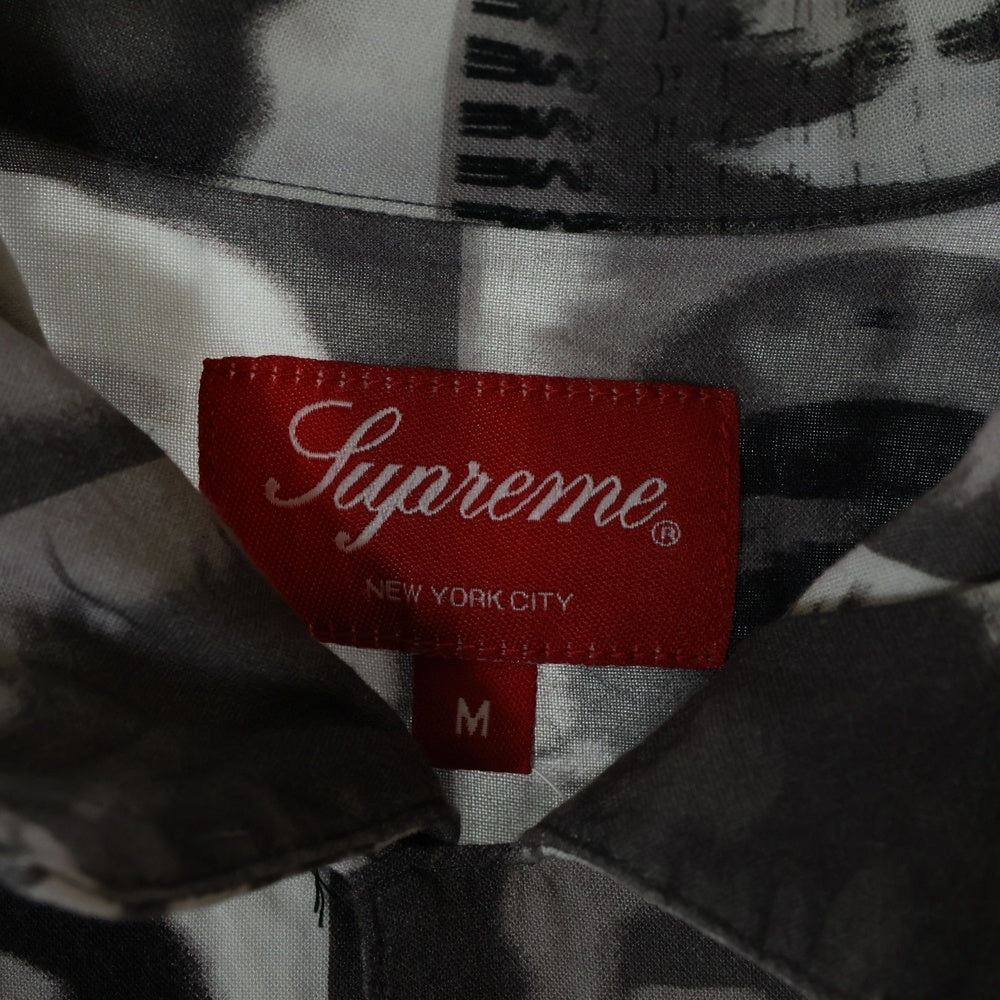 SUPREME(シュプリーム) 20SS Che Rayon S/S Shirt チェ・ゲバラ総柄 レーヨン半袖シャツ オープンカラーシャツ ブラック