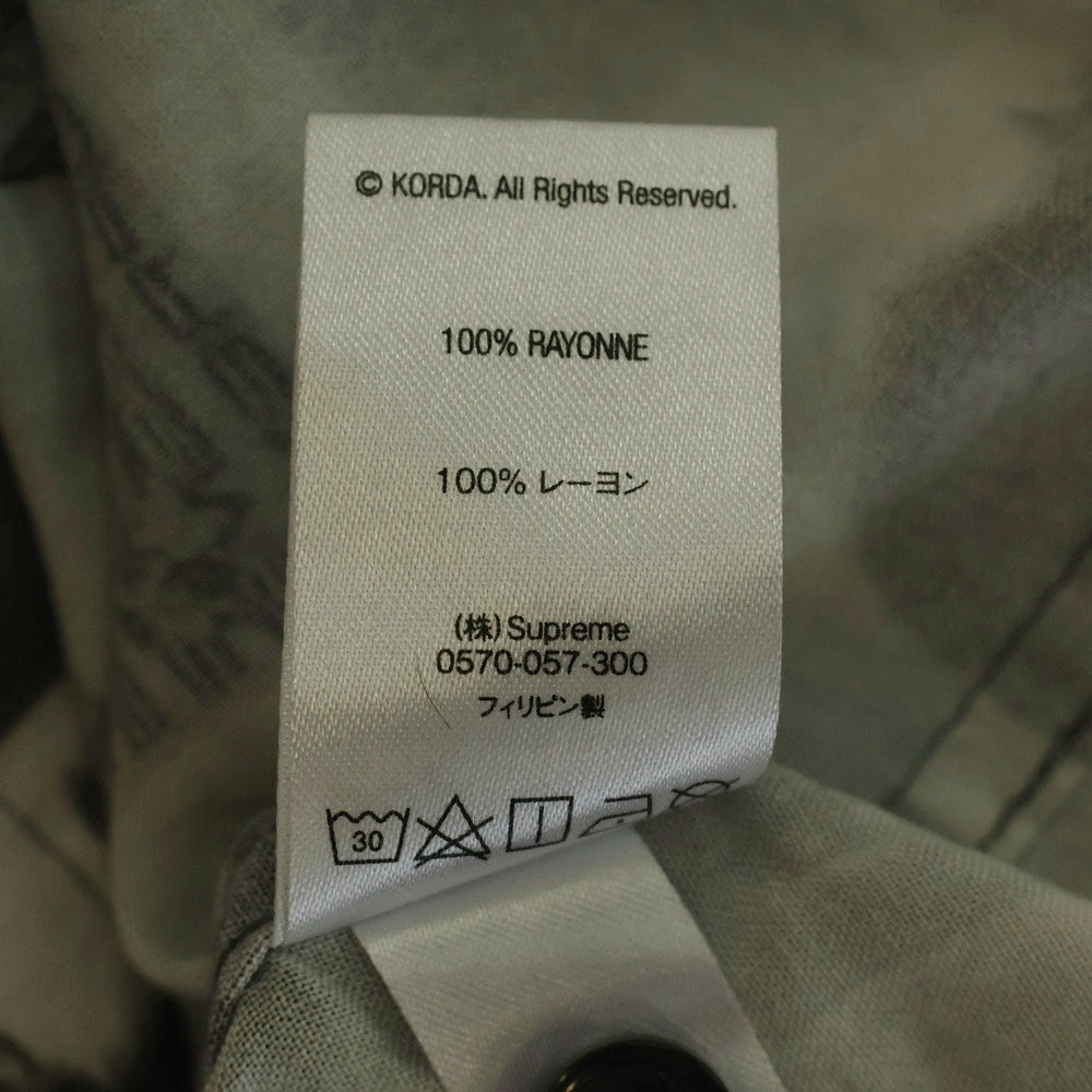 SUPREME(シュプリーム) 20SS Che Rayon S/S Shirt チェ・ゲバラ総柄 レーヨン半袖シャツ オープンカラーシャツ ブラック