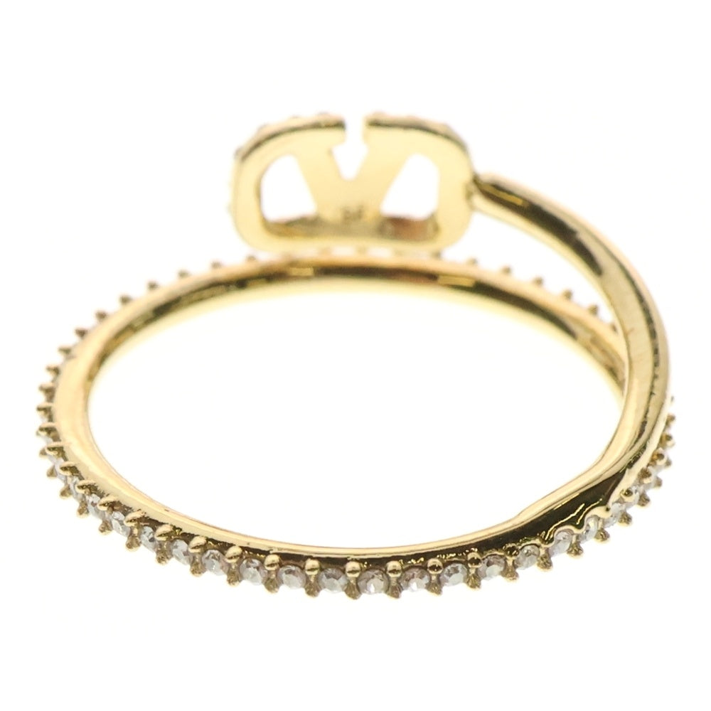 VALENTINO GARAVANI(ヴァレンチノガラヴァーニ) Gold Metal Vlogo Signature Ring Vロゴリング 指輪 ゴールド 5W2J0X02YCW