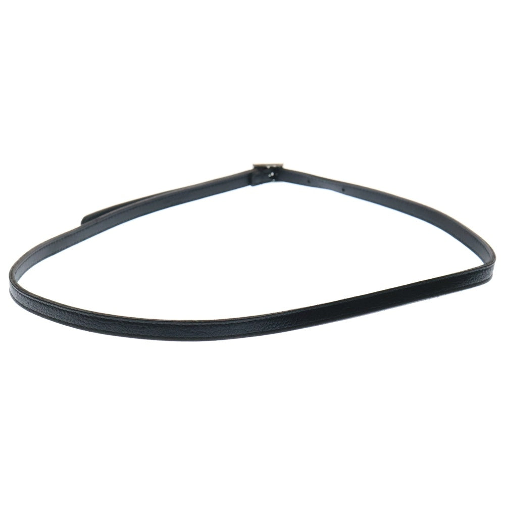 SAINT LAURENT PARIS(サンローランパリ) Leather Belt スワロバックルレザーベルト ブラック レディース 710085