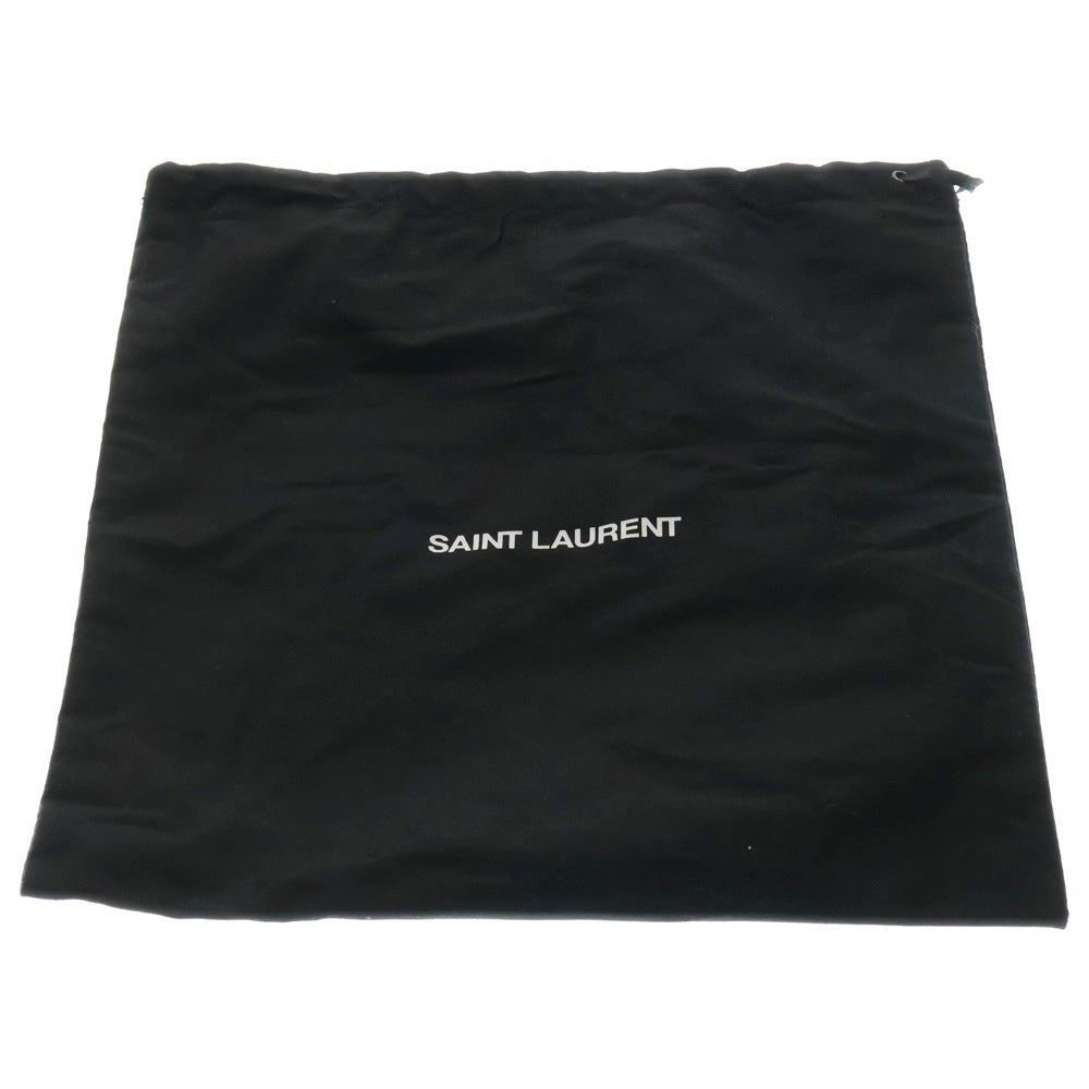 SAINT LAURENT PARIS(サンローランパリ) Leather Belt スワロバックルレザーベルト ブラック レディース 710085