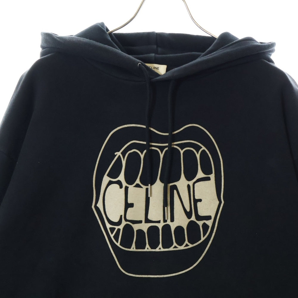 CELINE(セリーヌ) 21SS マウスロゴ プルオーバーパーカー スウェット ブラック 2Y314052H