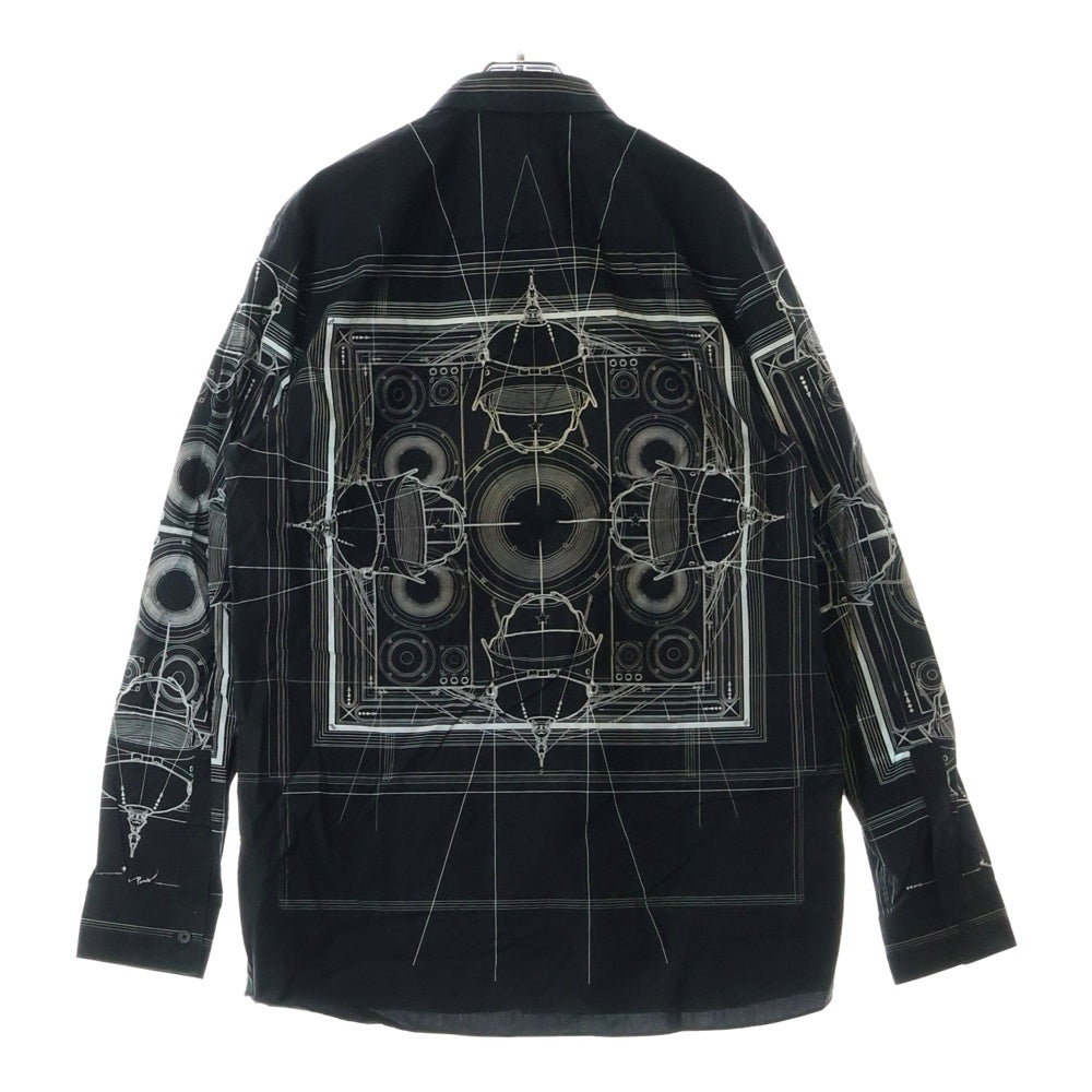 GIVENCHY(ジバンシィ) 16W Cobra Printed Button Up Shirt コブラプリント 長袖シャツ ブラック 6451 882