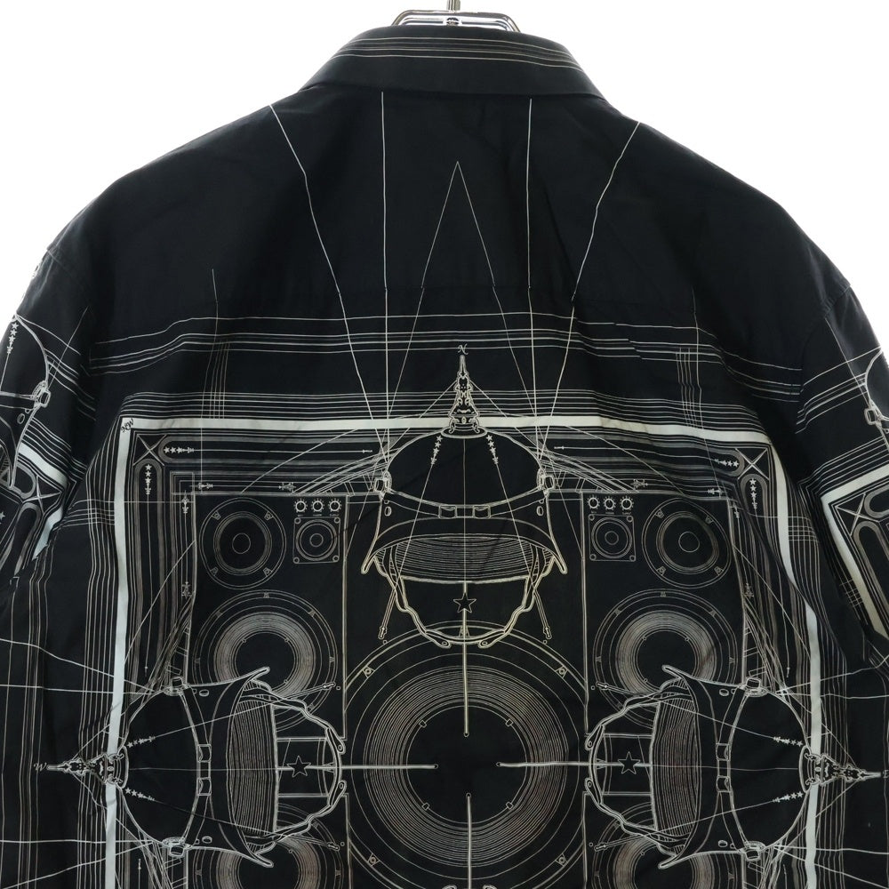 GIVENCHY(ジバンシィ) 16W Cobra Printed Button Up Shirt コブラプリント 長袖シャツ ブラック 6451 882