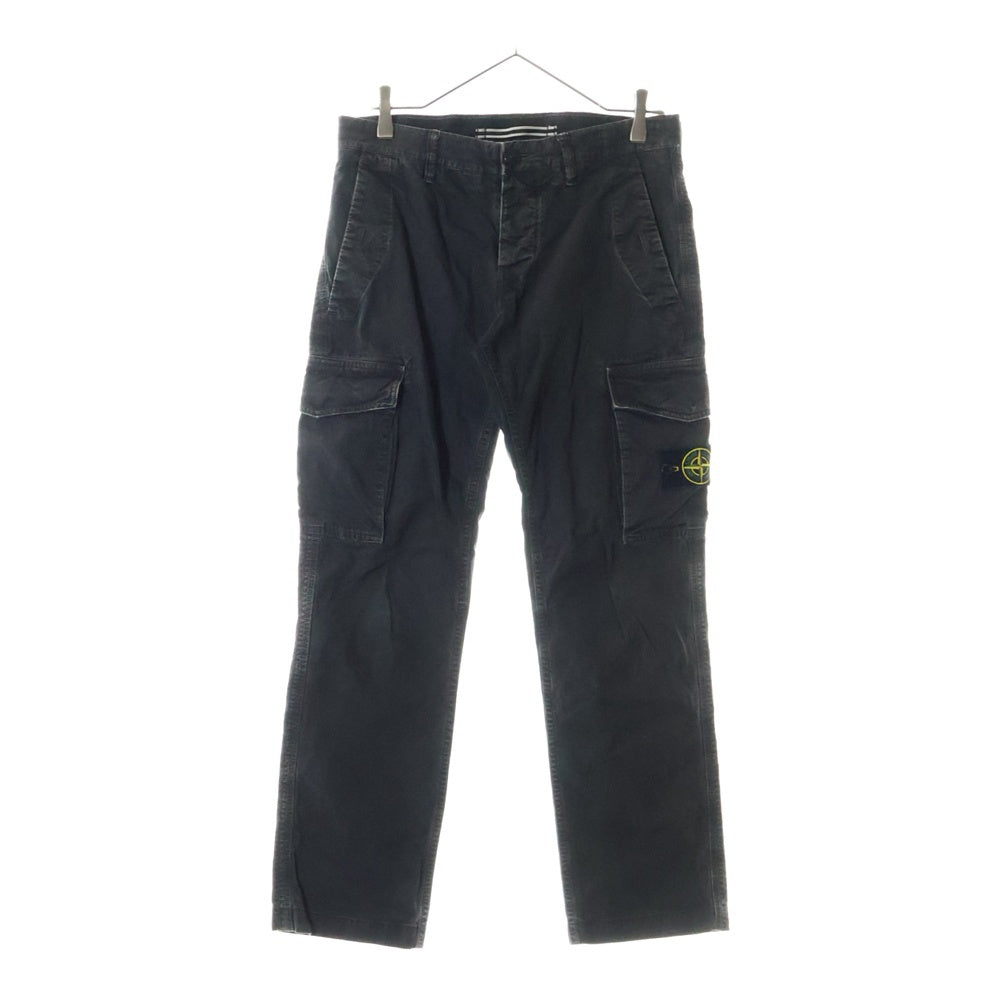 STONE ISLAND(ストーンアイランド) 12AW SL Cargo Trousers ロゴワッペン ウォッシュドカーゴパンツ グレー 57153S2WN