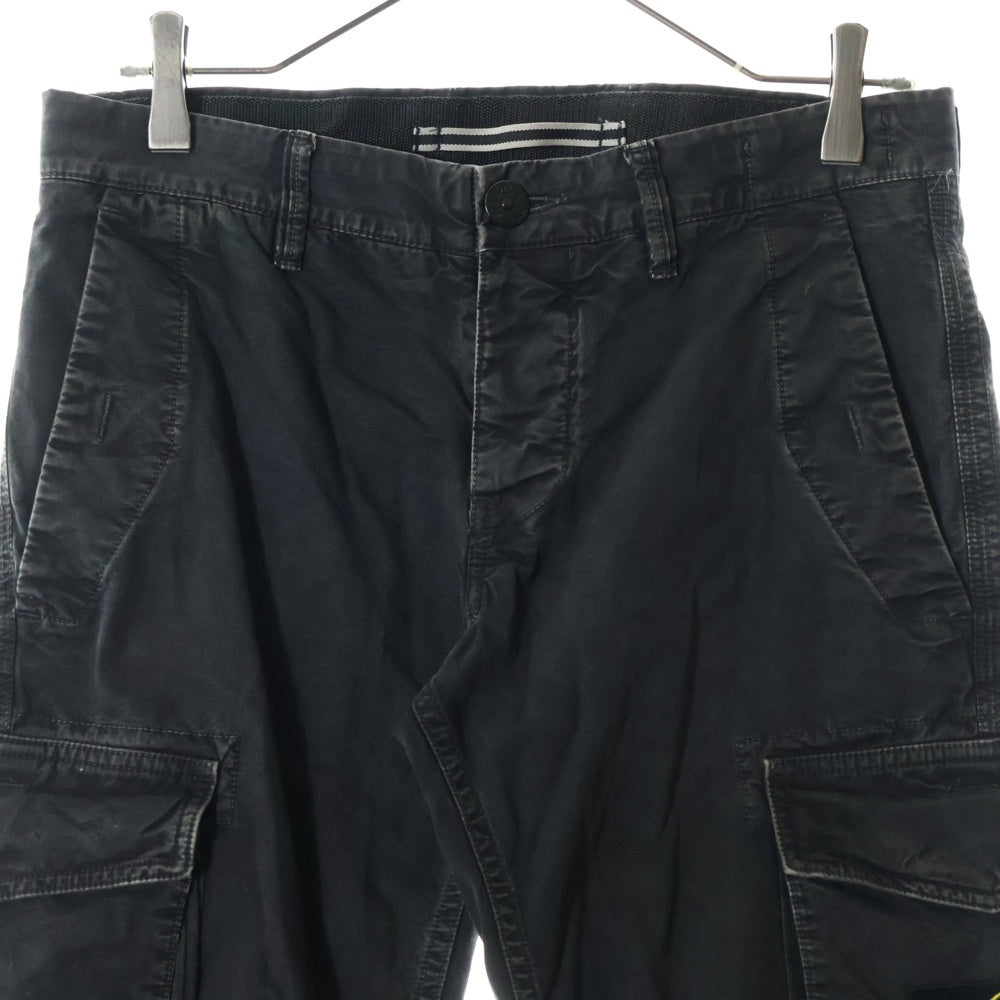 STONE ISLAND(ストーンアイランド) 12AW SL Cargo Trousers ロゴワッペン ウォッシュドカーゴパンツ グレー 57153S2WN