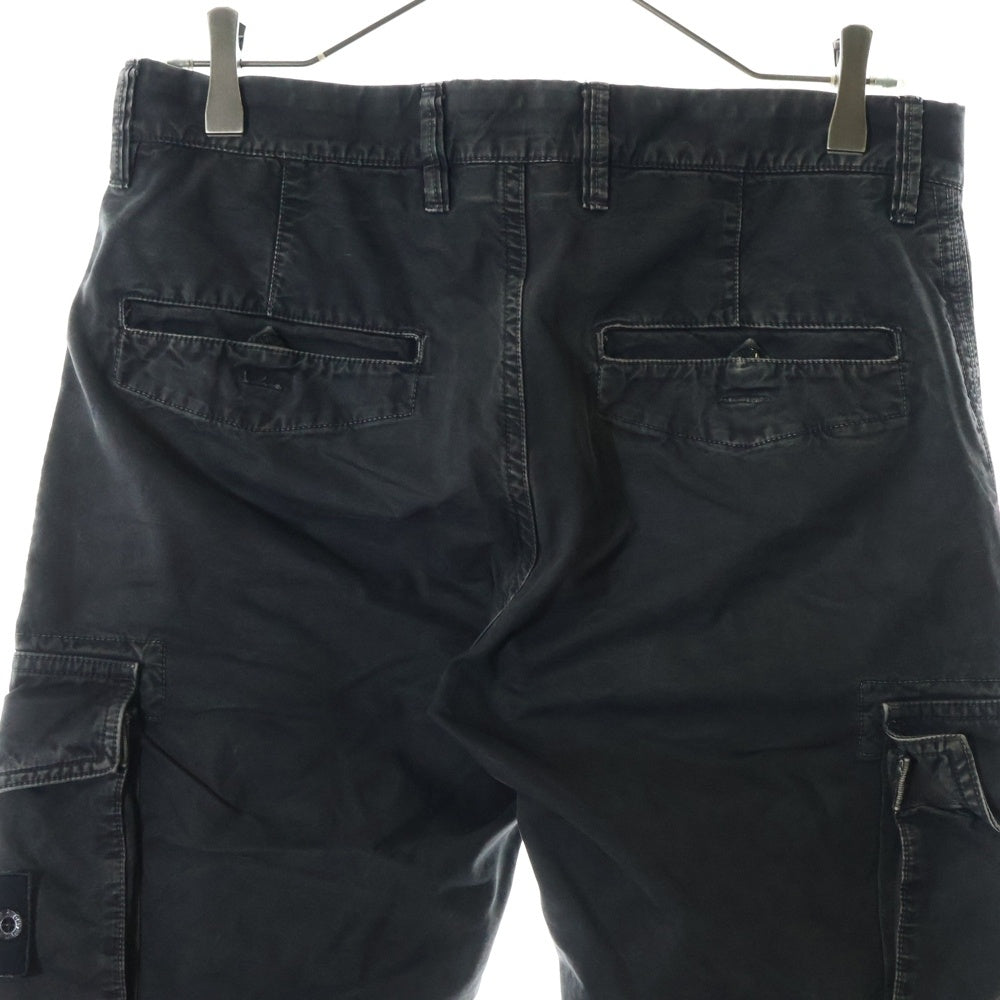 STONE ISLAND(ストーンアイランド) 12AW SL Cargo Trousers ロゴワッペン ウォッシュドカーゴパンツ グレー 57153S2WN