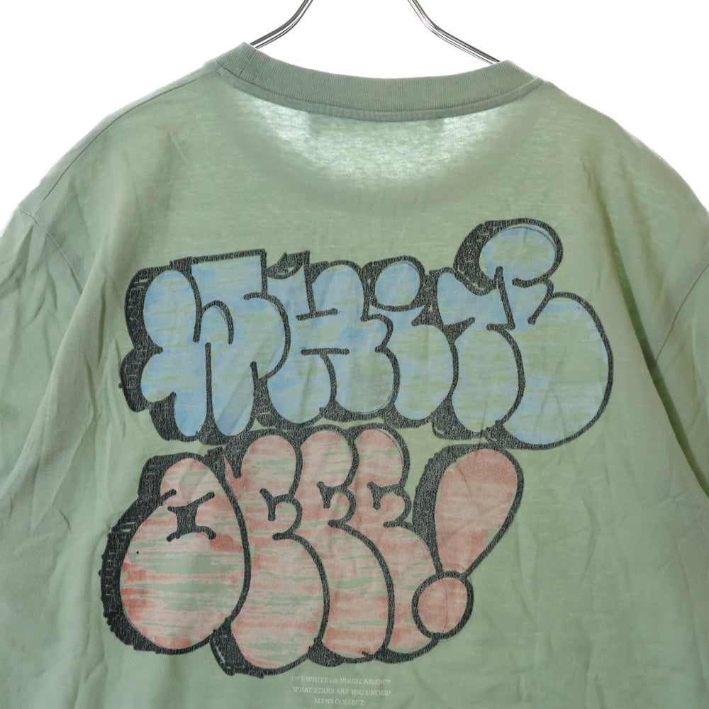 OFF-WHITE(オフホワイト) 21SS Graff S/S Over Tee 半袖Tシャツ グリーン OMAA038R21JER007