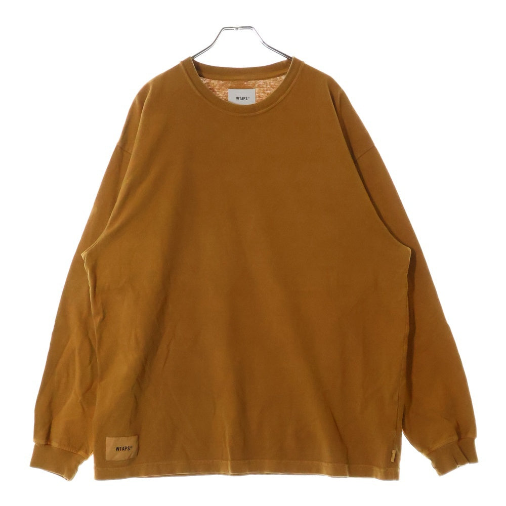 WTAPS(ダブルタップス) 24AW EX49_COLLECTION SPEC L/S COTTON バックプリント 長袖Tシャツ 242ATDT-CSM09 ブラウン