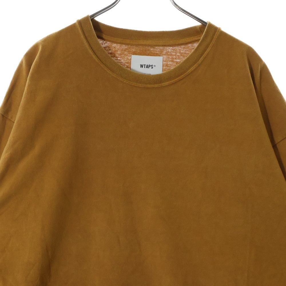 WTAPS(ダブルタップス) 24AW EX49_COLLECTION SPEC L/S COTTON バックプリント 長袖Tシャツ 242ATDT-CSM09 ブラウン