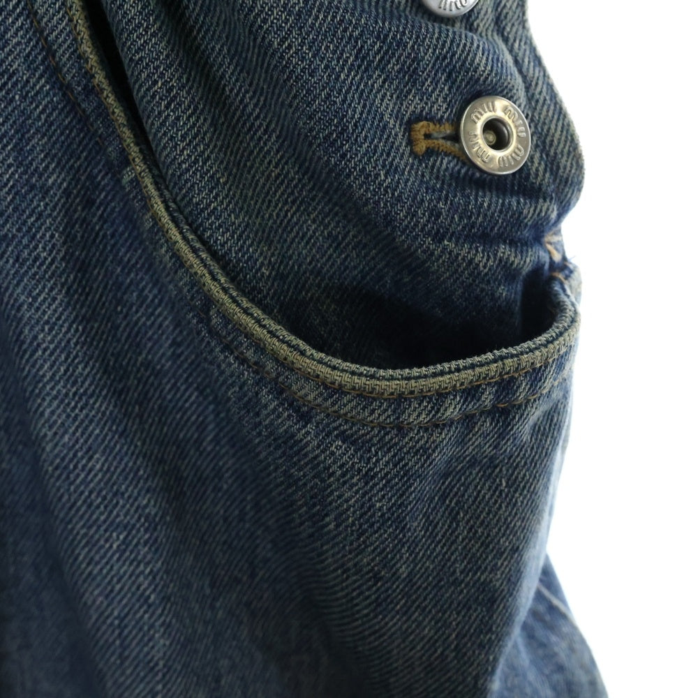 miumiu(ミュウミュウ) Denim Overalls デニムオーバーオール インディゴ GWP393 1YXQ