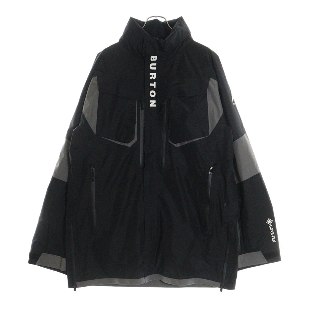 BURTON(バートン) GORE TEX ゴアテックス ロゴプリント ナイロンジャケット スキーウェア ブラック