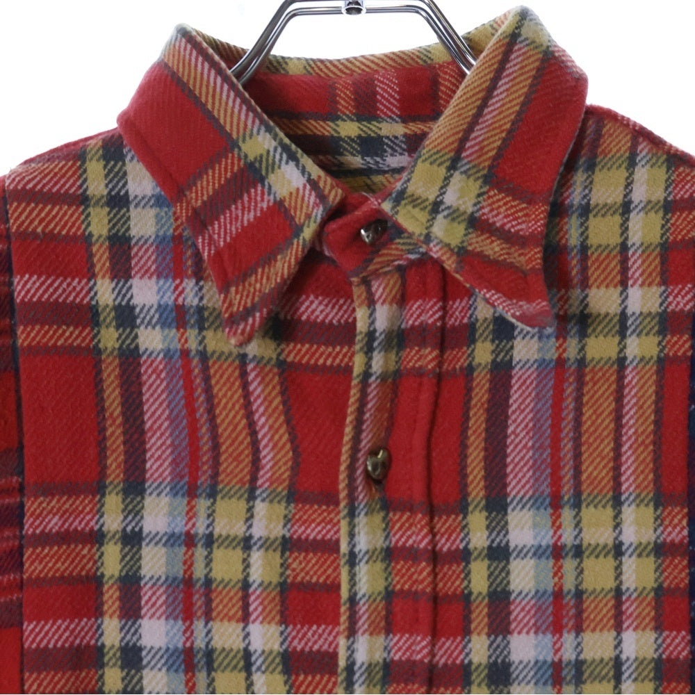 READY MADE(レディメイド) FRANNEL SHIRT 長袖チェックシャツ ネルシャツ レッド RE-CO-AS-00-00-256