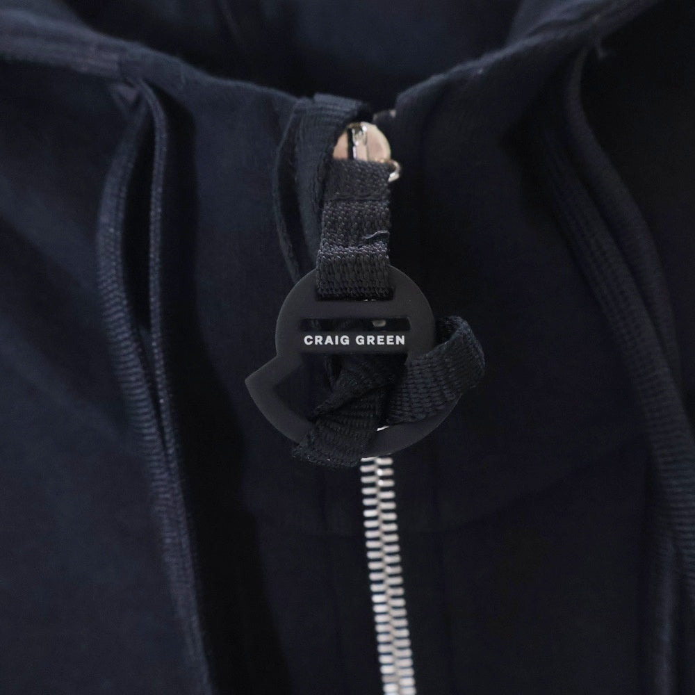MONCLER GENIUS(モンクレール ジーニアス) 22SS HOODIE CRAIG GREEN ジップアップスウェットパーカー フーディー ブラック H109H8G00002 M1739
