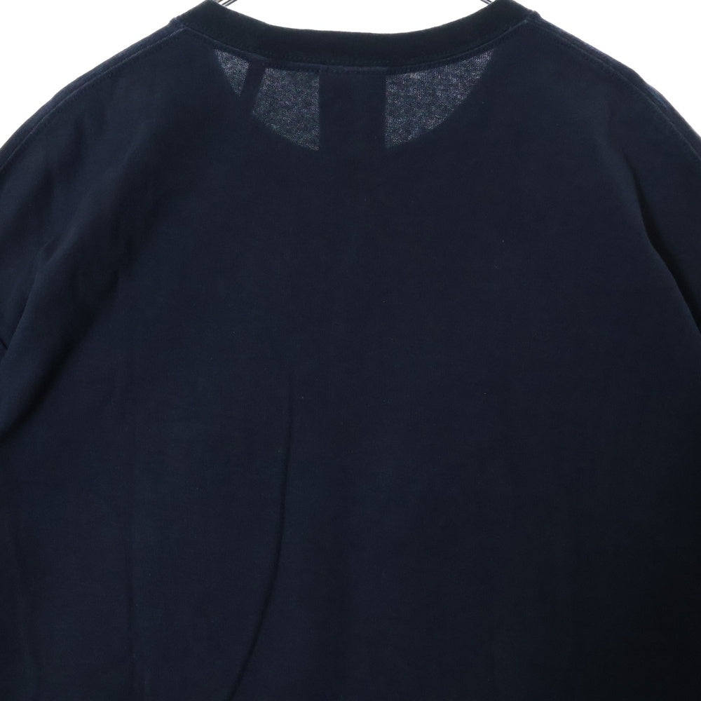 KITH(キス) USA Pocket Tee プリントデザイン クルーネック半袖Tシャツ カットソー ネイビー