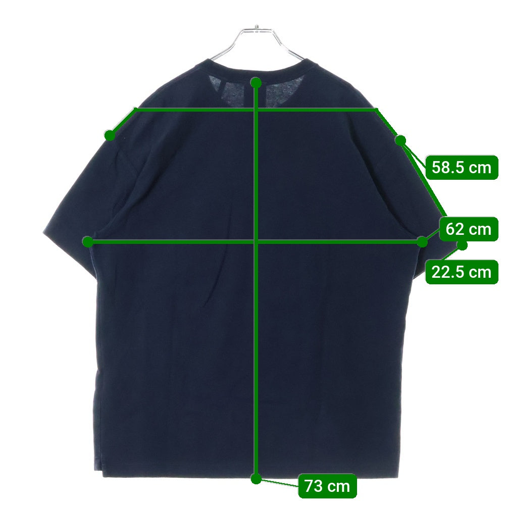 KITH(キス) USA Pocket Tee プリントデザイン クルーネック半袖Tシャツ カットソー ネイビー