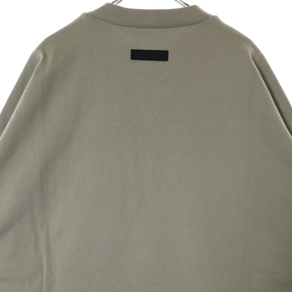 FEAR OF GOD ESSENTIALS(フィアオブゴッド エッセンシャルズ) L/S HEAVY T-SHIRT ラバーロゴ 長袖Tシャツ ロンT クルーネックトレーナー グレー