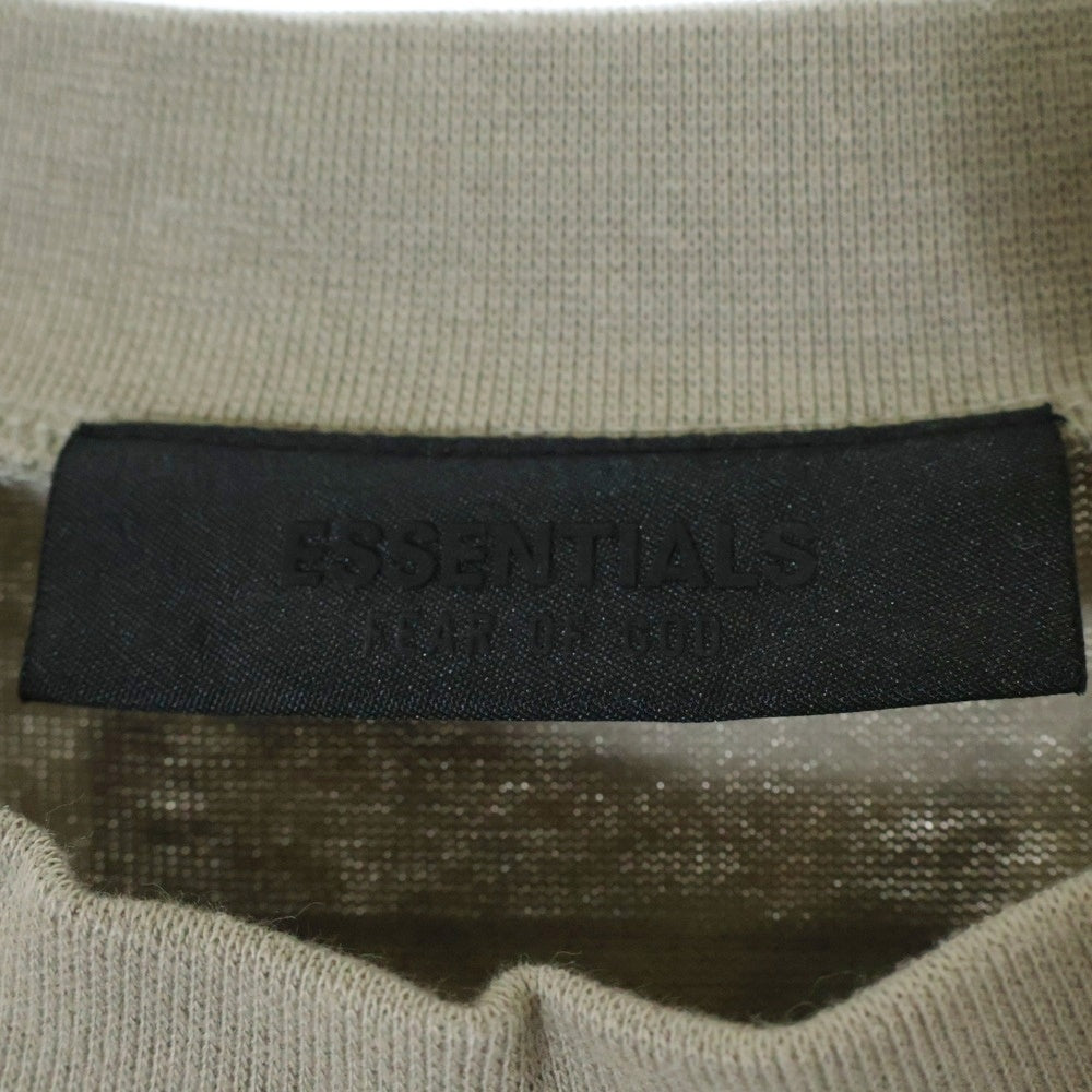 FEAR OF GOD ESSENTIALS(フィアオブゴッド エッセンシャルズ) L/S HEAVY T-SHIRT ラバーロゴ 長袖Tシャツ ロンT クルーネックトレーナー グレー