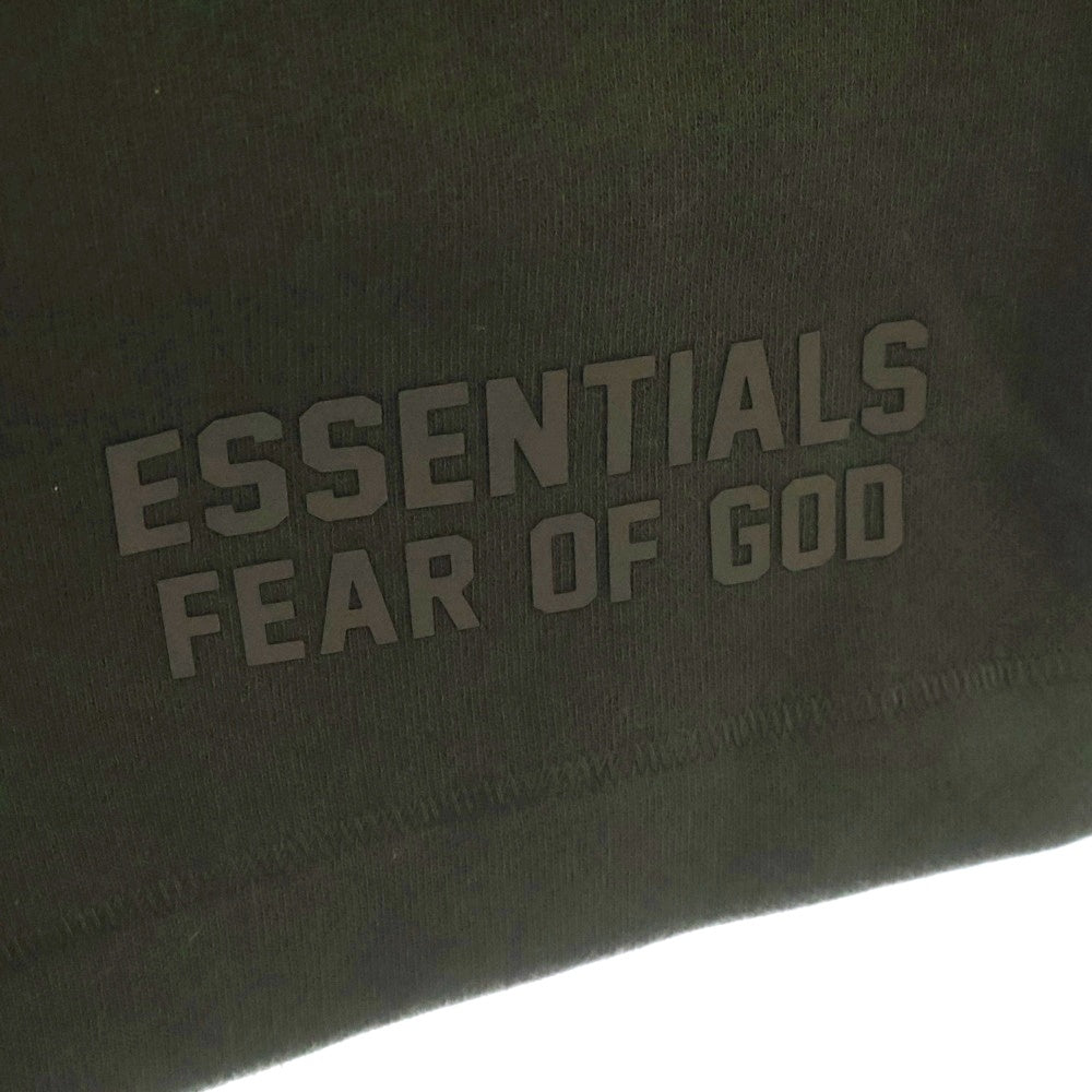 FEAR OF GOD ESSENTIALS(フィアオブゴッド エッセンシャルズ) SHORT PANTS ラバーロゴ スウェットハーフパンツ ショーツ グレー