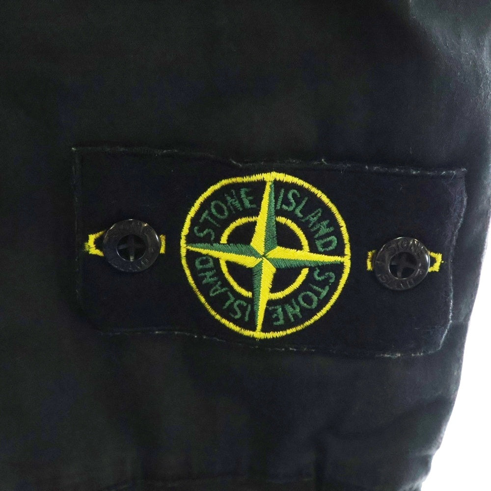 STONE ISLAND(ストーンアイランド) Tapered Cargo Pants ロゴワッペン カーゴパンツ ブラック 741531309