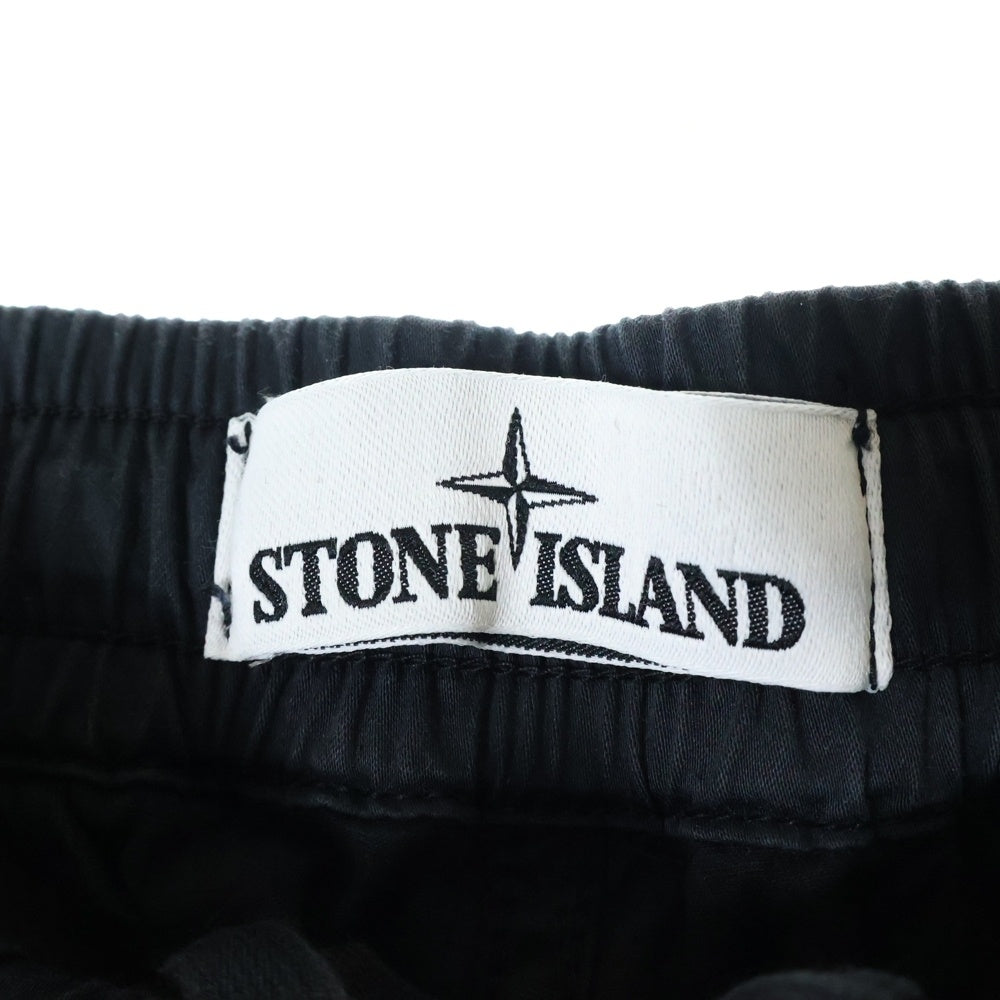STONE ISLAND(ストーンアイランド) Tapered Cargo Pants ロゴワッペン カーゴパンツ ブラック 741531309