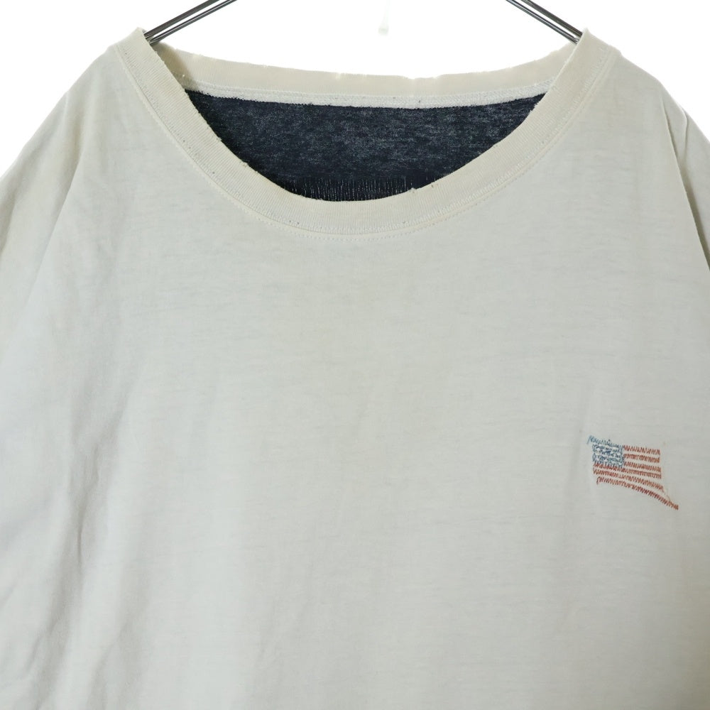 KAPITAL(キャピタル) KOUNTRY BONE TEE ボーンプリント 半袖Tシャツ ホワイト K1902SC823