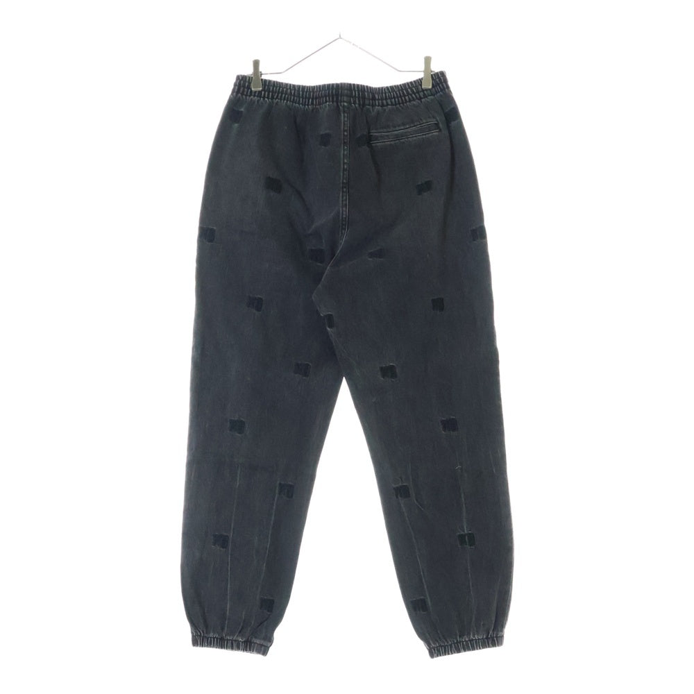 ALEXANDER WANG(アレキサンダーワン) Embroiderd Logo Jogger Jeans ロゴ刺繍デニムジョガーパンツ グレー
