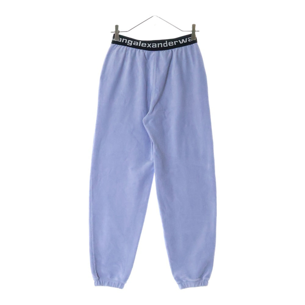 ALEXANDER WANG(アレキサンダーワン) Logo Elastic Jogger In Stretch Corduroy コーデュロイジョガーパンツ ブルー レディース 4CC1204024