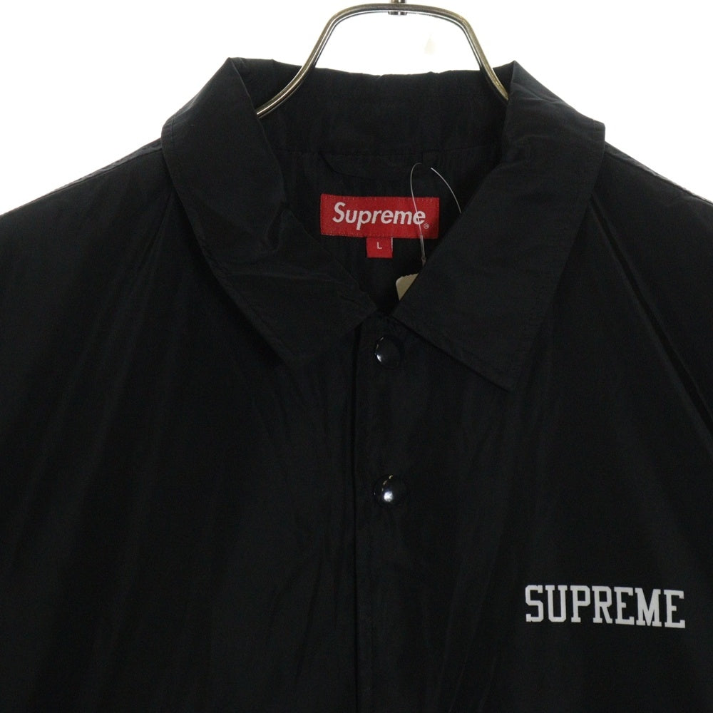 SUPREME(シュプリーム) 15SS Toshio Maeda Coaches Jacket 前田俊夫 グラフィックプリント ナイロンコーチジャケット ブラック