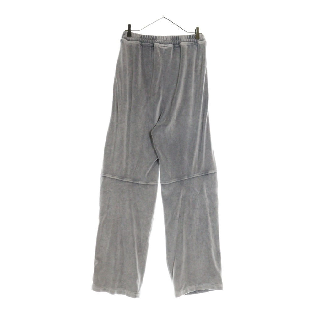 ALEXANDER WANG(アレキサンダーワン) Embossed Logo Sweatpants ベロアトラックパンツ グレー UCC4244106